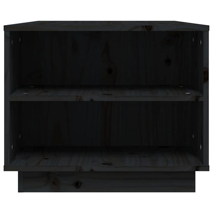 vidaXL Coffee Table | Black | Solid pinewood | Medium | Coffee Table 6