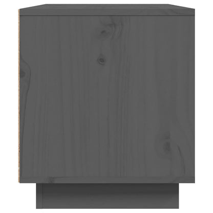 vidaXL TV Cabinet Grey 80x35x40.5 cm Solid Wood Pine 6