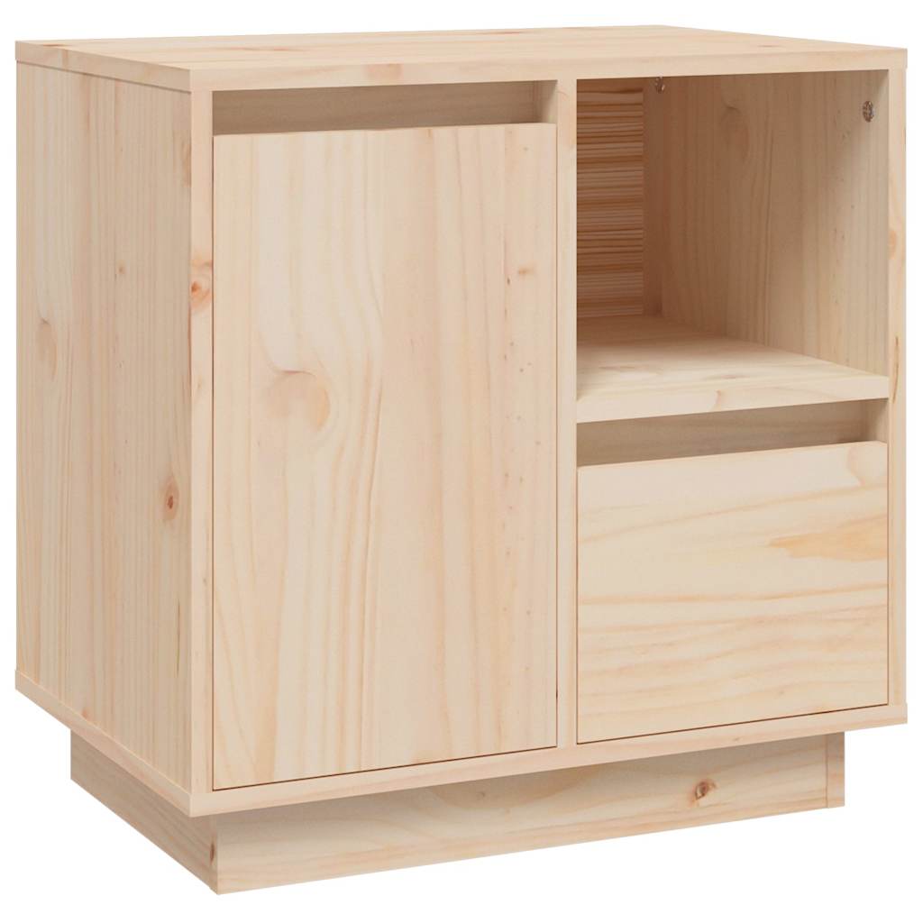 vidaXL Bedside Cabinet 50x34x50 cm Solid Wood Pine 2