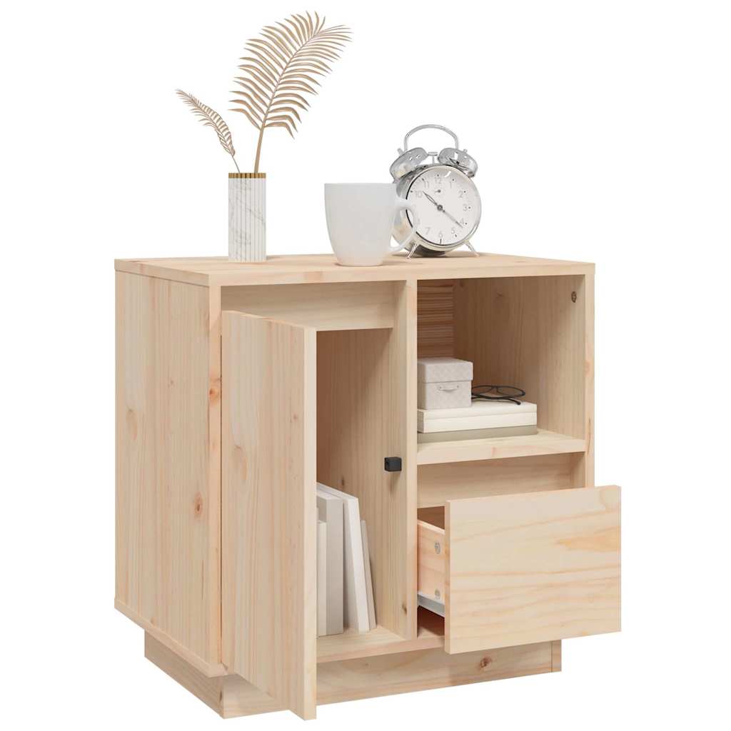 vidaXL Bedside Cabinet 50x34x50 cm Solid Wood Pine 5