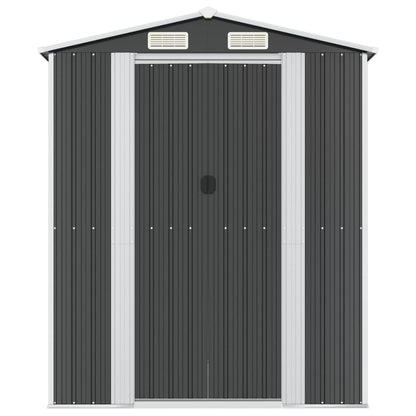 vidaXL Garden Shed Anthracite 192x191x223 cm Galvanised Steel 3