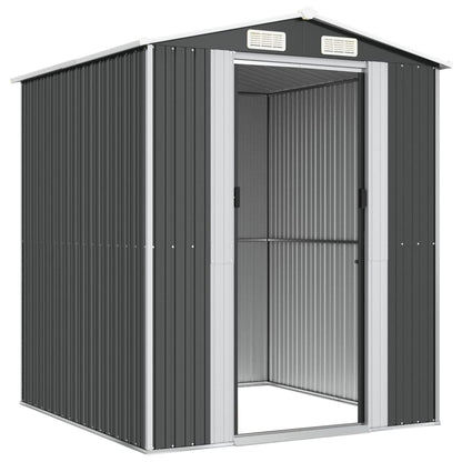 vidaXL Garden Shed Anthracite 192x191x223 cm Galvanised Steel 4