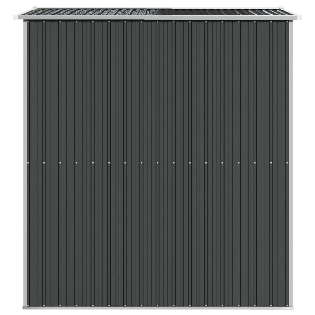 vidaXL Garden Shed Anthracite 192x191x223 cm Galvanised Steel 5