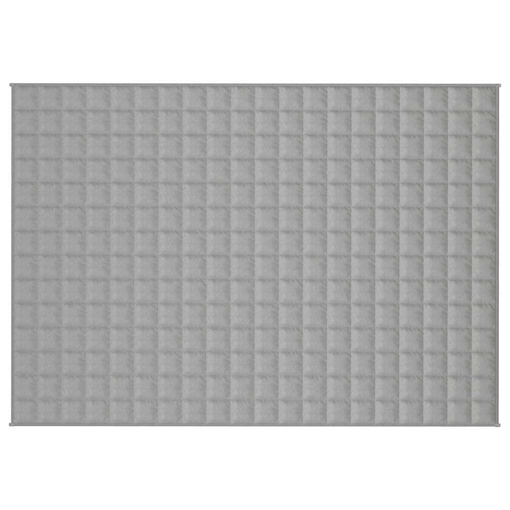 vidaXL Weighted Blanket Grey 138x200 cm Single 6 kg Fabric 3