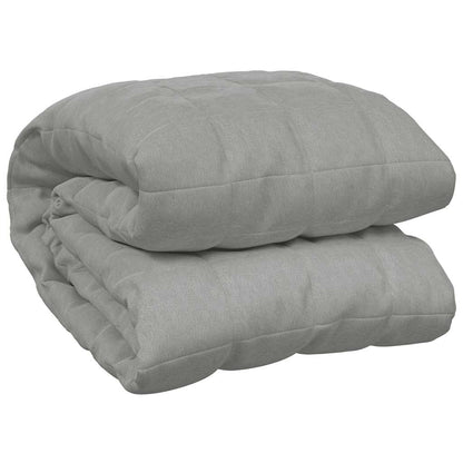 vidaXL Weighted Blanket Grey 138x200 cm Single 10 kg Fabric 2