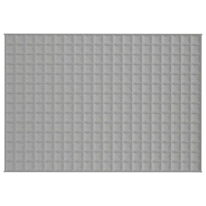 vidaXL Weighted Blanket Grey 138x200 cm Single 10 kg Fabric 3