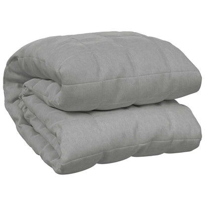 vidaXL Weighted Blanket Grey 155x220 cm 7 kg Fabric 2