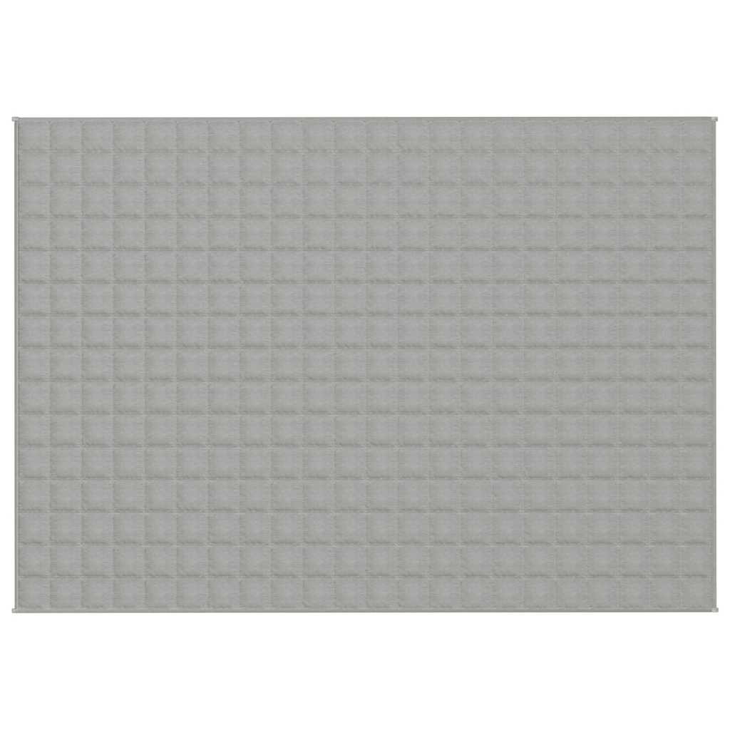 vidaXL Weighted Blanket Grey 155x220 cm 7 kg Fabric 3