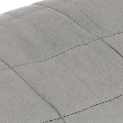 vidaXL Weighted Blanket Grey 155x220 cm 7 kg Fabric 4