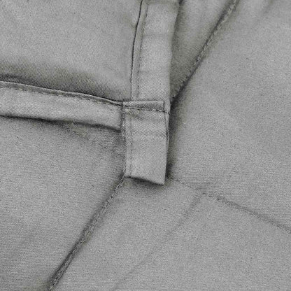 vidaXL Weighted Blanket Grey 155x220 cm 7 kg Fabric 5