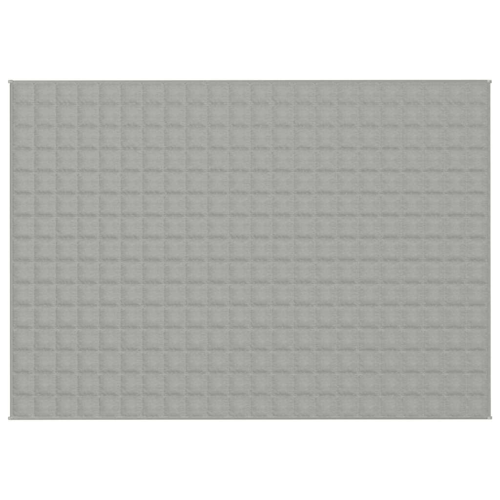 vidaXL Weighted Blanket Grey 155x220 cm 11 kg Fabric 3