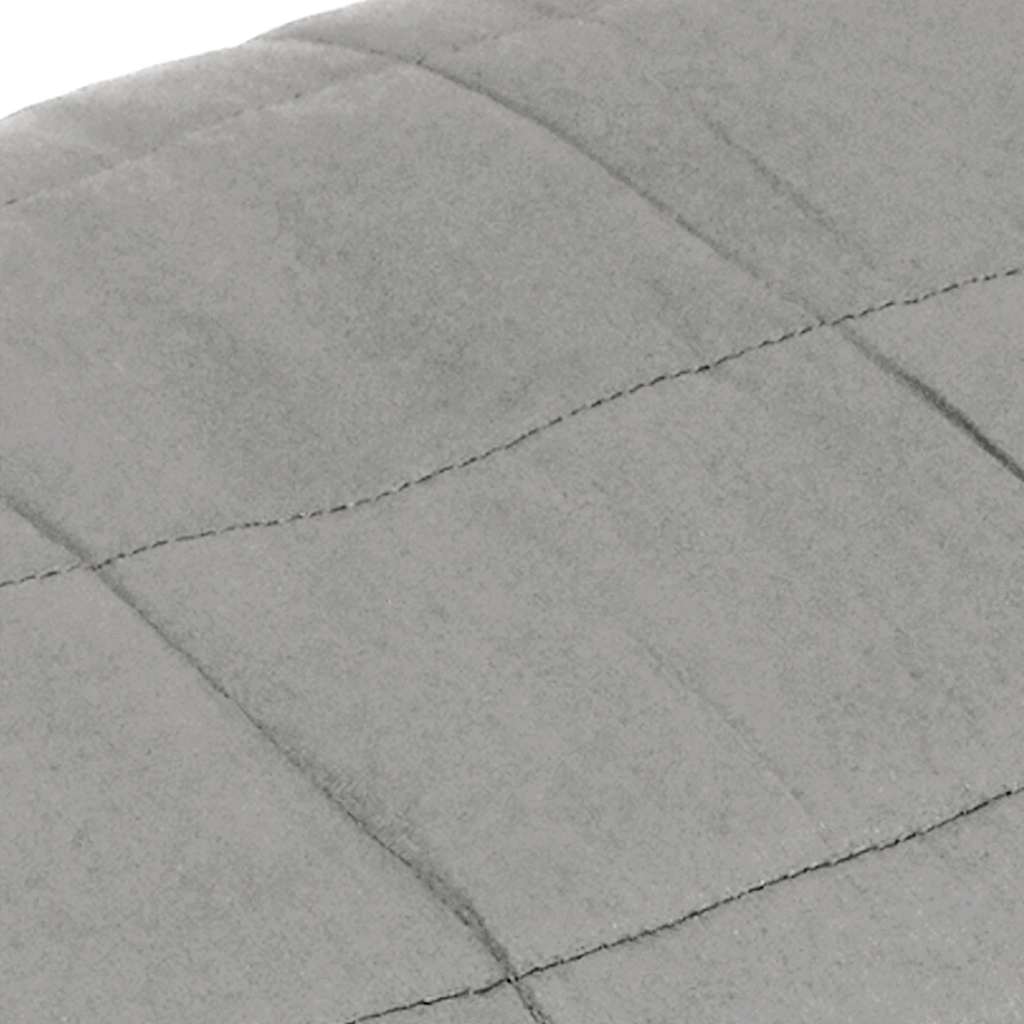 vidaXL Weighted Blanket Grey 155x220 cm 11 kg Fabric 4