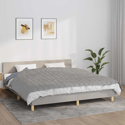 vidaXL Weighted Blanket Grey 155x220 cm 11 kg Fabric 1