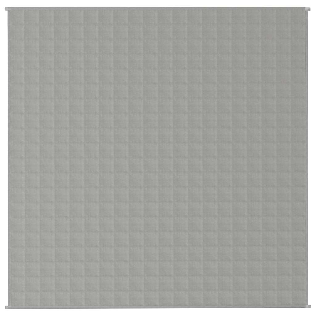 vidaXL Weighted Blanket Grey 200x200 cm 9 kg Fabric 3