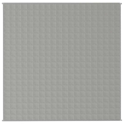 vidaXL Weighted Blanket Grey 200x200 cm 9 kg Fabric 3