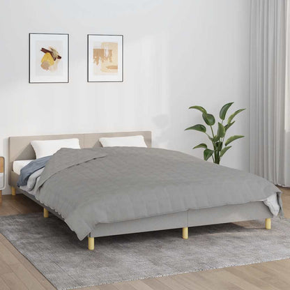 vidaXL Weighted Blanket Grey 200x200 cm 9 kg Fabric 1