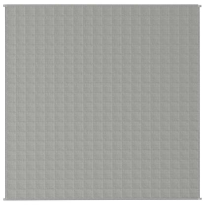 vidaXL Weighted Blanket Grey 200x200 cm 13 kg Fabric 3