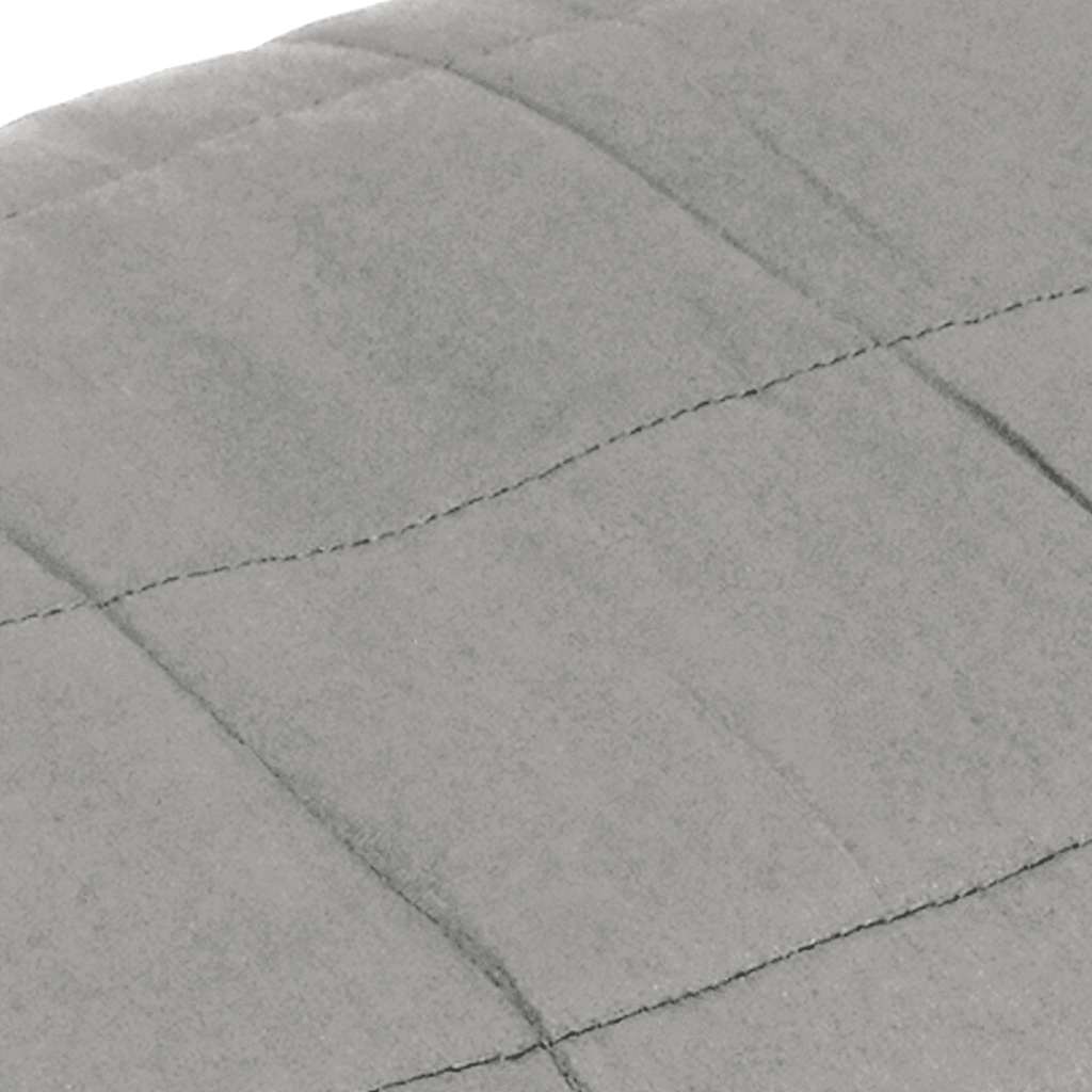 vidaXL Weighted Blanket Grey 200x200 cm 13 kg Fabric 4
