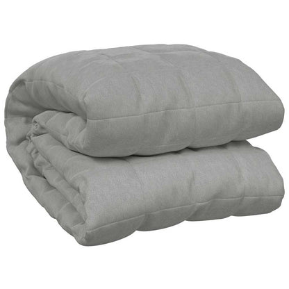 vidaXL Weighted Blanket Grey 200x225 cm 9 kg Fabric 2