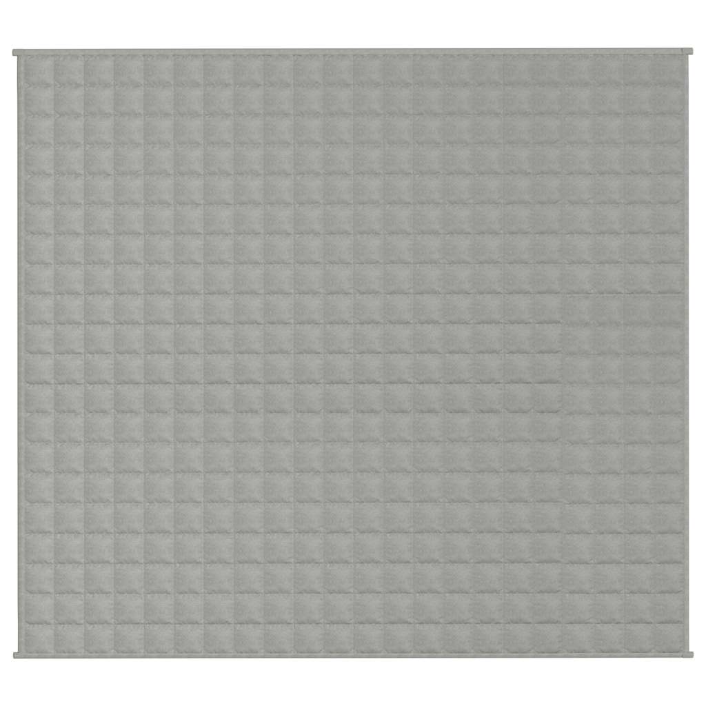 vidaXL Weighted Blanket Grey 200x225 cm 9 kg Fabric 3