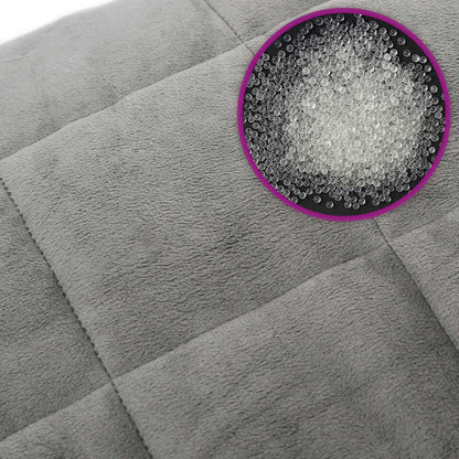 vidaXL Weighted Blanket Grey 200x225 cm 9 kg Fabric 6