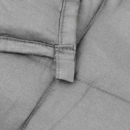 vidaXL Weighted Blanket Grey 220x235 cm King 11 kg Fabric 5