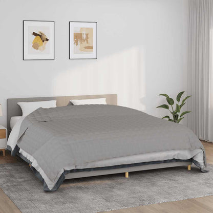 vidaXL Weighted Blanket Fabric Grey 11 kg