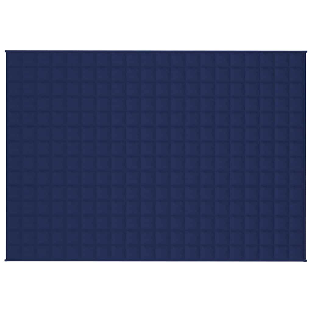 vidaXL Weighted Blanket Blue 138x200 cm Single 10 kg Fabric 3