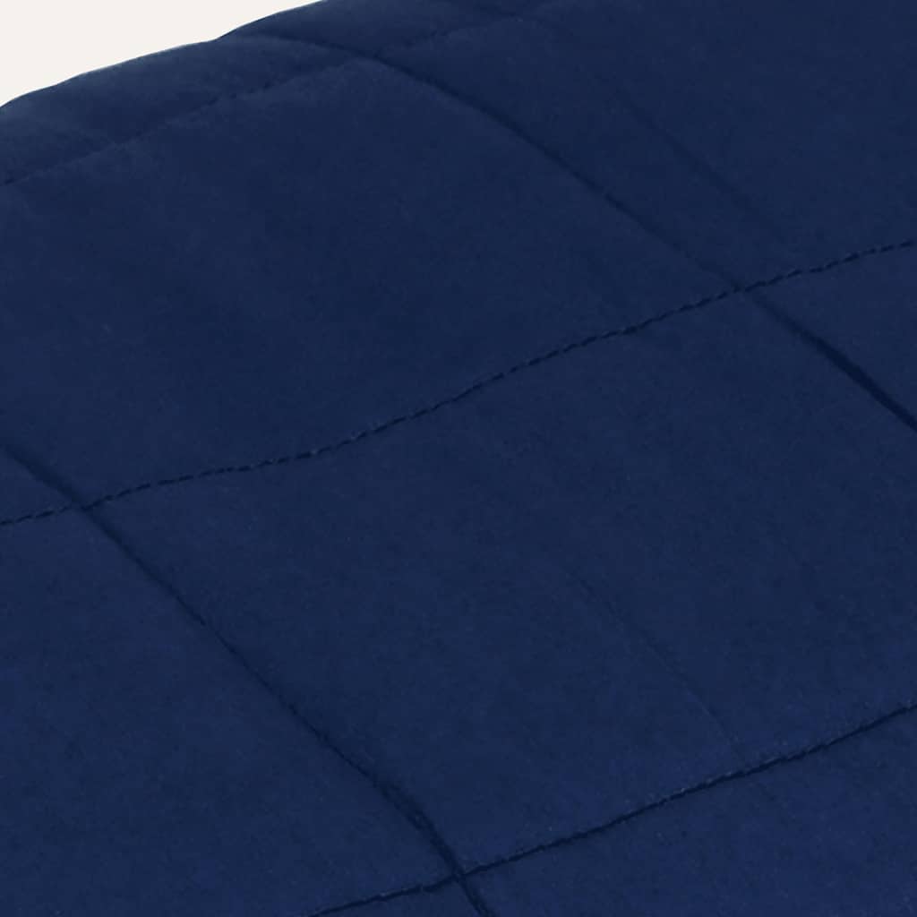 vidaXL Weighted Blanket Blue 150x200 cm 11 kg Fabric 4