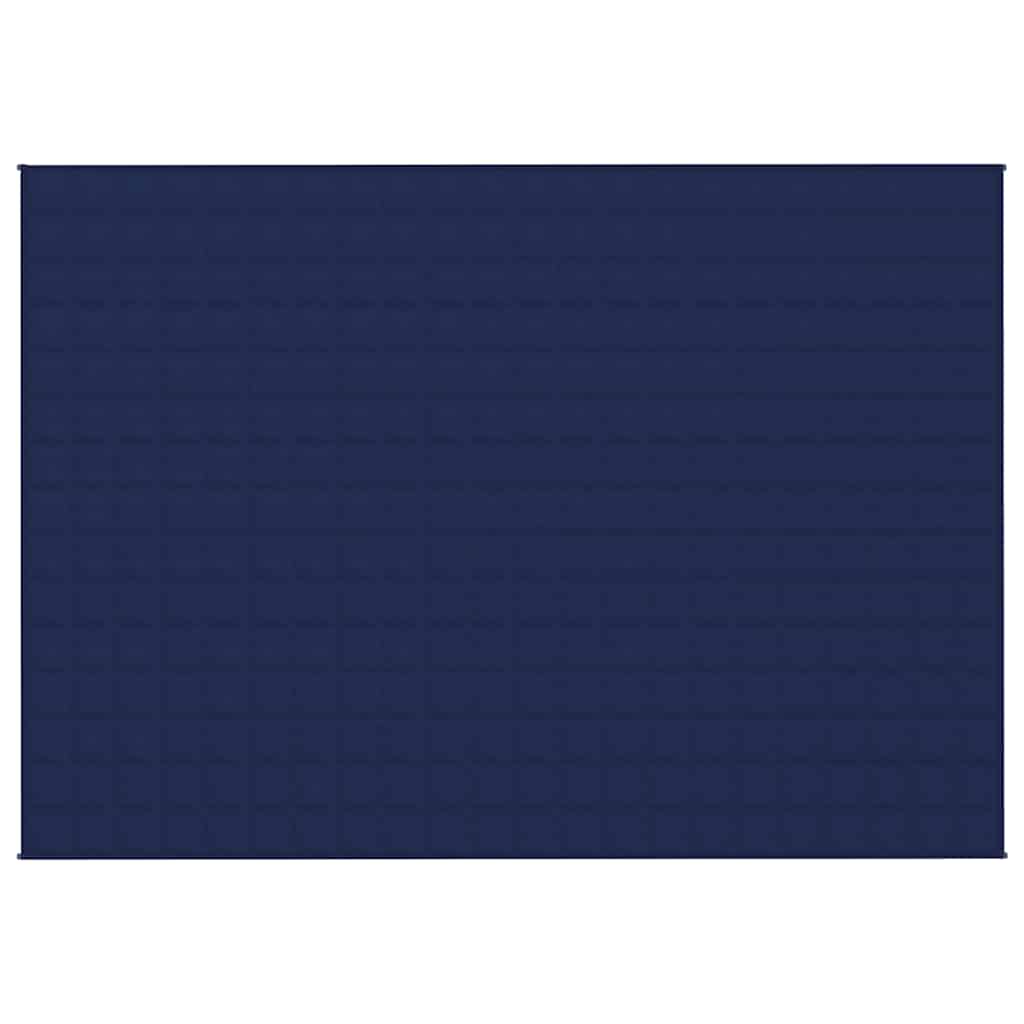 vidaXL Weighted Blanket Blue 155x220 cm 7 kg Fabric 3