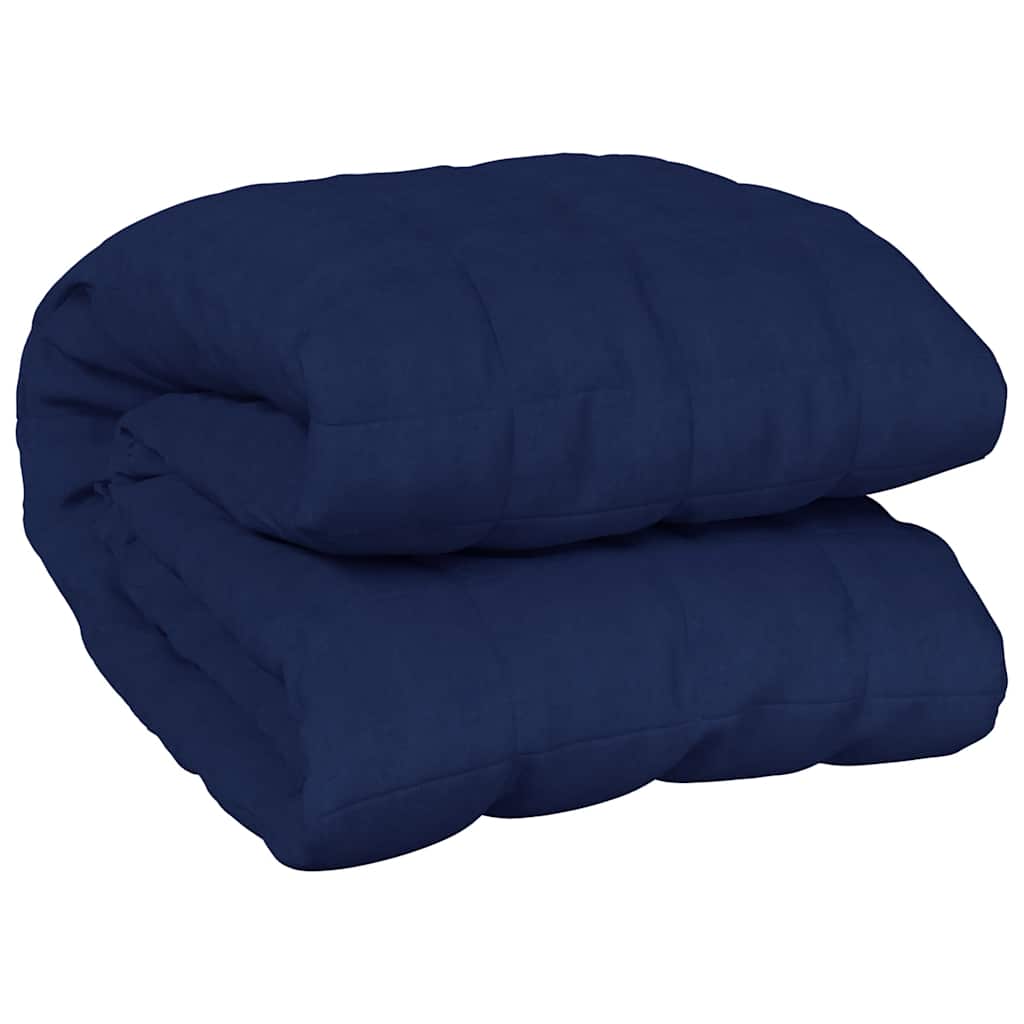 vidaXL Weighted Blanket Blue 200x200 cm 9 kg Fabric 2