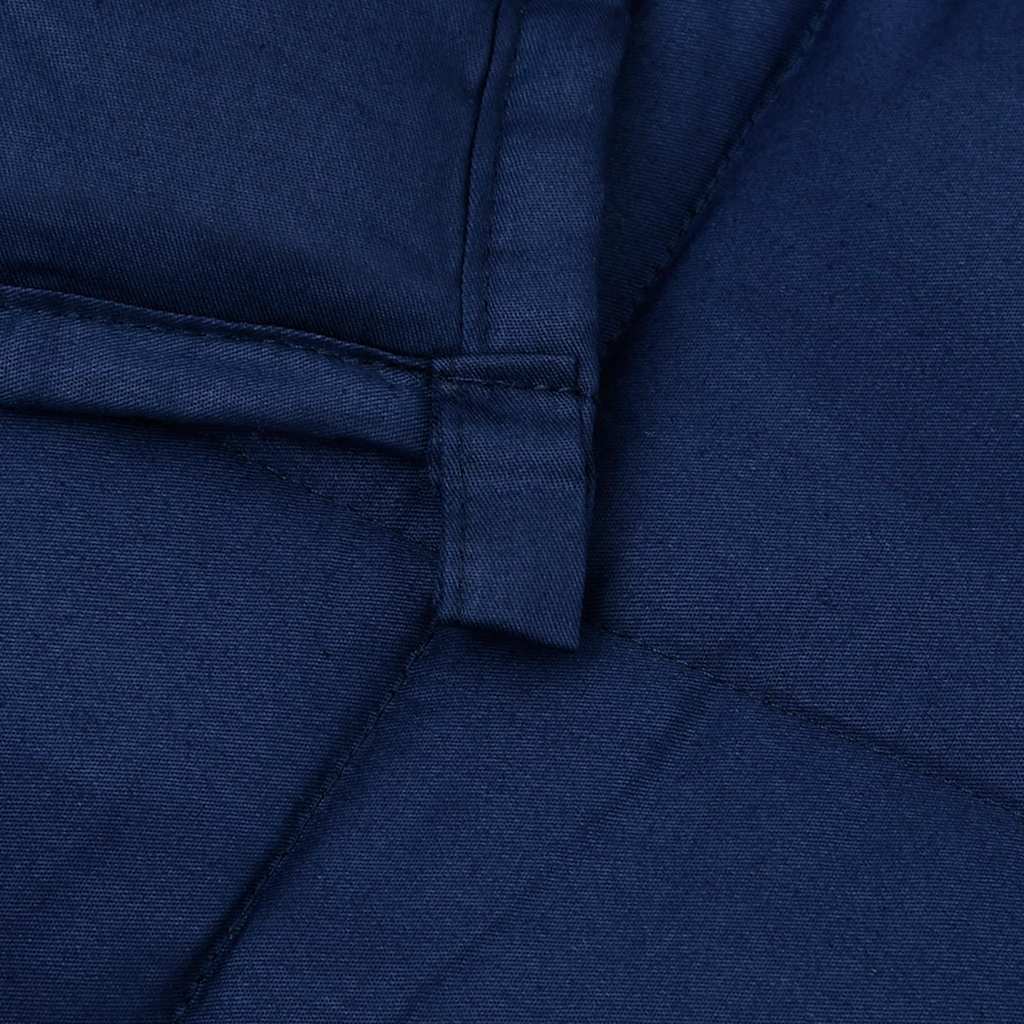 vidaXL Weighted Blanket Blue 200x200 cm 13 kg Fabric 5