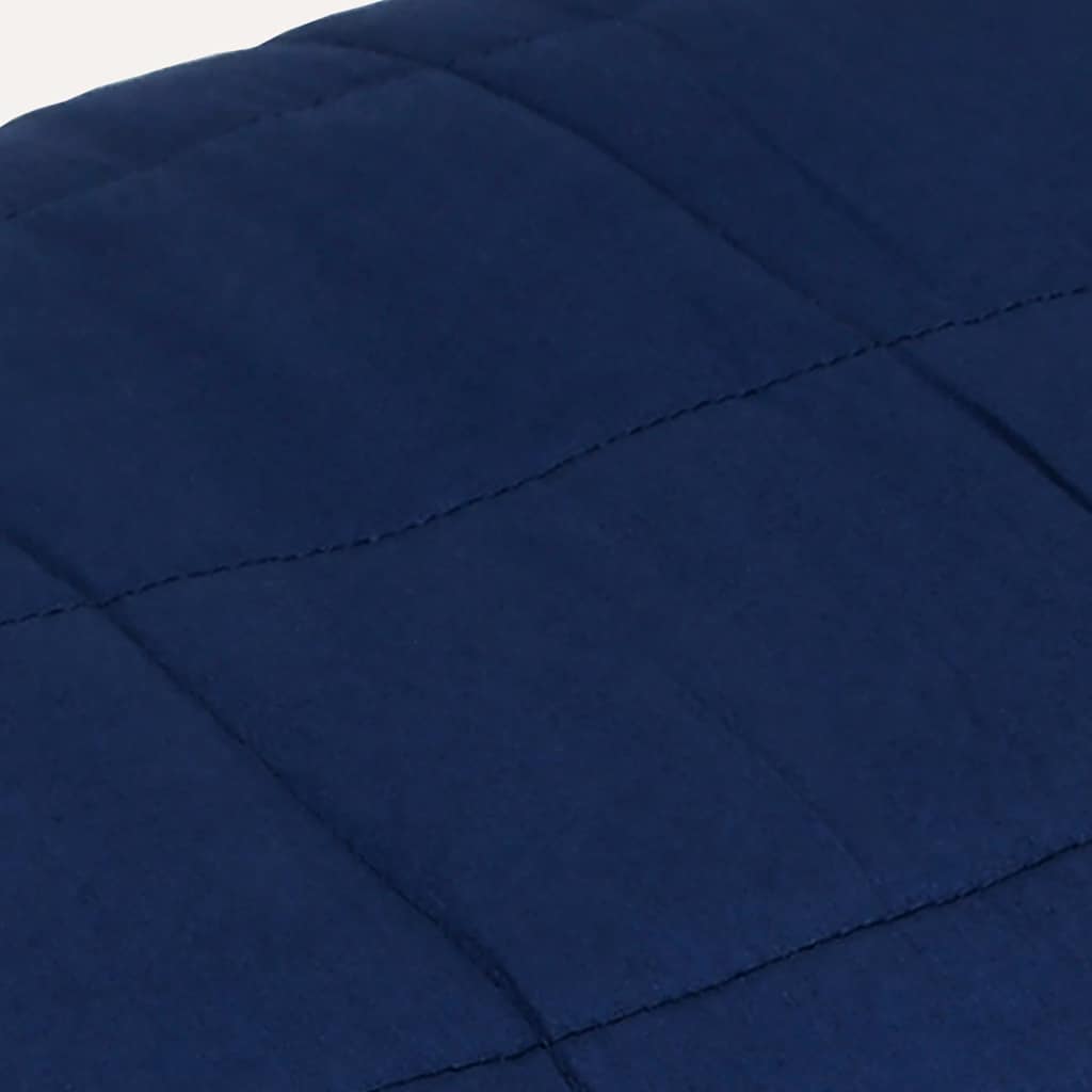 vidaXL Weighted Blanket Blue 200x225 cm 9 kg Fabric 4