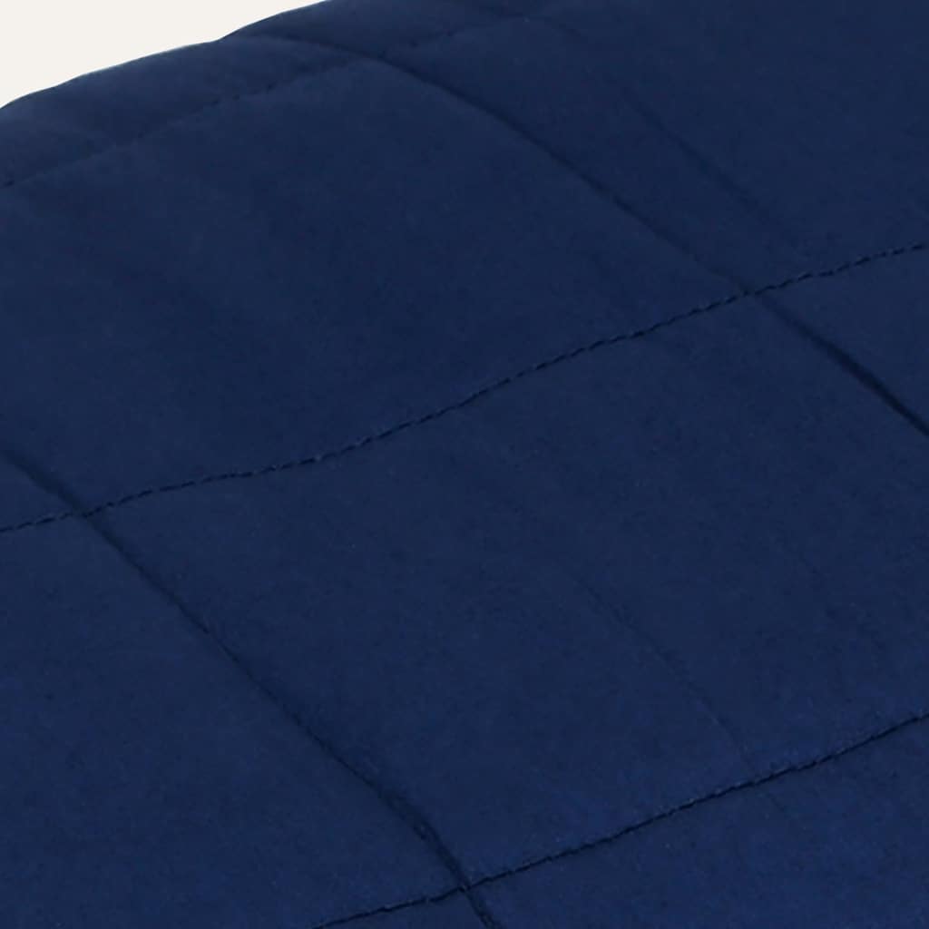 vidaXL Weighted Blanket Blue 220x235 cm King 15 kg Fabric 4