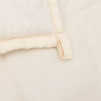 vidaXL Weighted Blanket Light Cream 120x180 cm 9 kg Fabric 5