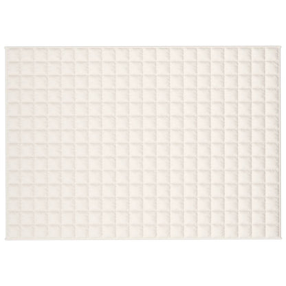 vidaXL Weighted Blanket Light Cream 138x200 cm Single 6 kg Fabric 3
