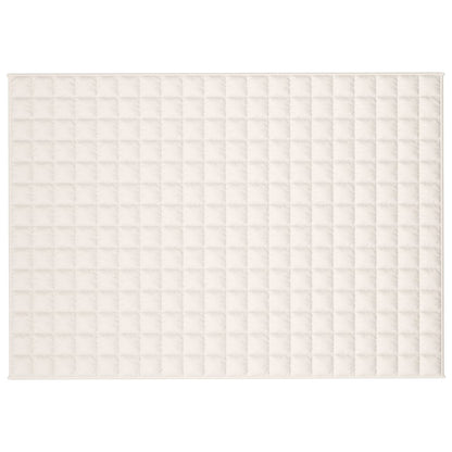 vidaXL Weighted Blanket Light Cream 138x200 cm Single 10 kg Fabric 3