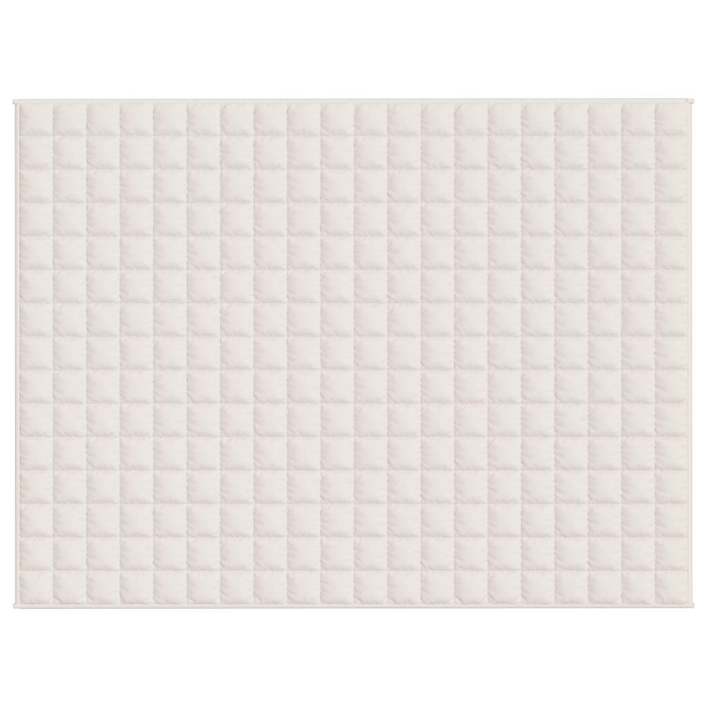 vidaXL Weighted Blanket Light Cream 150x200 cm 7 kg Fabric 3