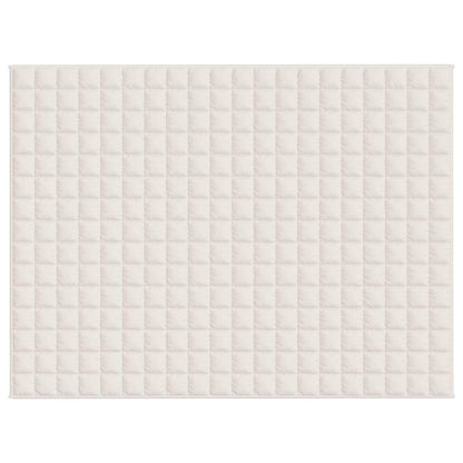vidaXL Weighted Blanket Light Cream 150x200 cm 7 kg Fabric 3