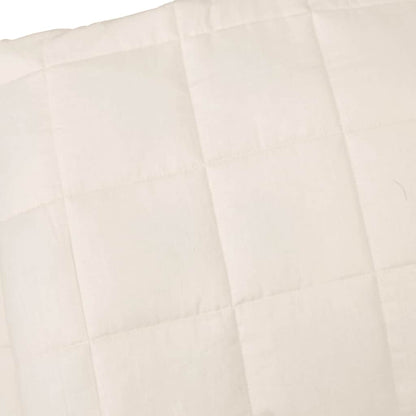 vidaXL Weighted Blanket Light Cream 150x200 cm 7 kg Fabric 4