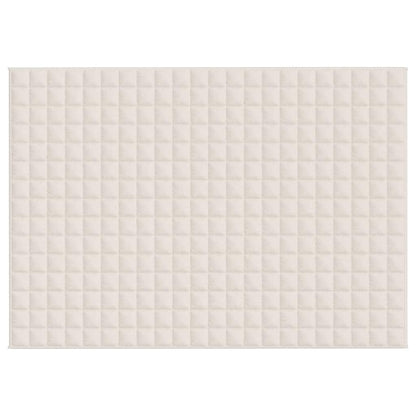 vidaXL Weighted Blanket Light Cream 155x220 cm 7 kg Fabric 3