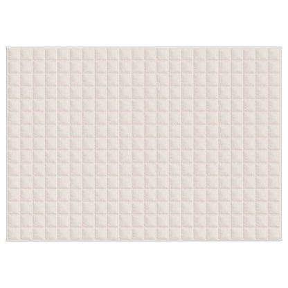 vidaXL Weighted Blanket Light Cream 155x220 cm 11 kg Fabric 3