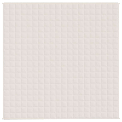 vidaXL Weighted Blanket Light Cream 200x200 cm 9 kg Fabric 3