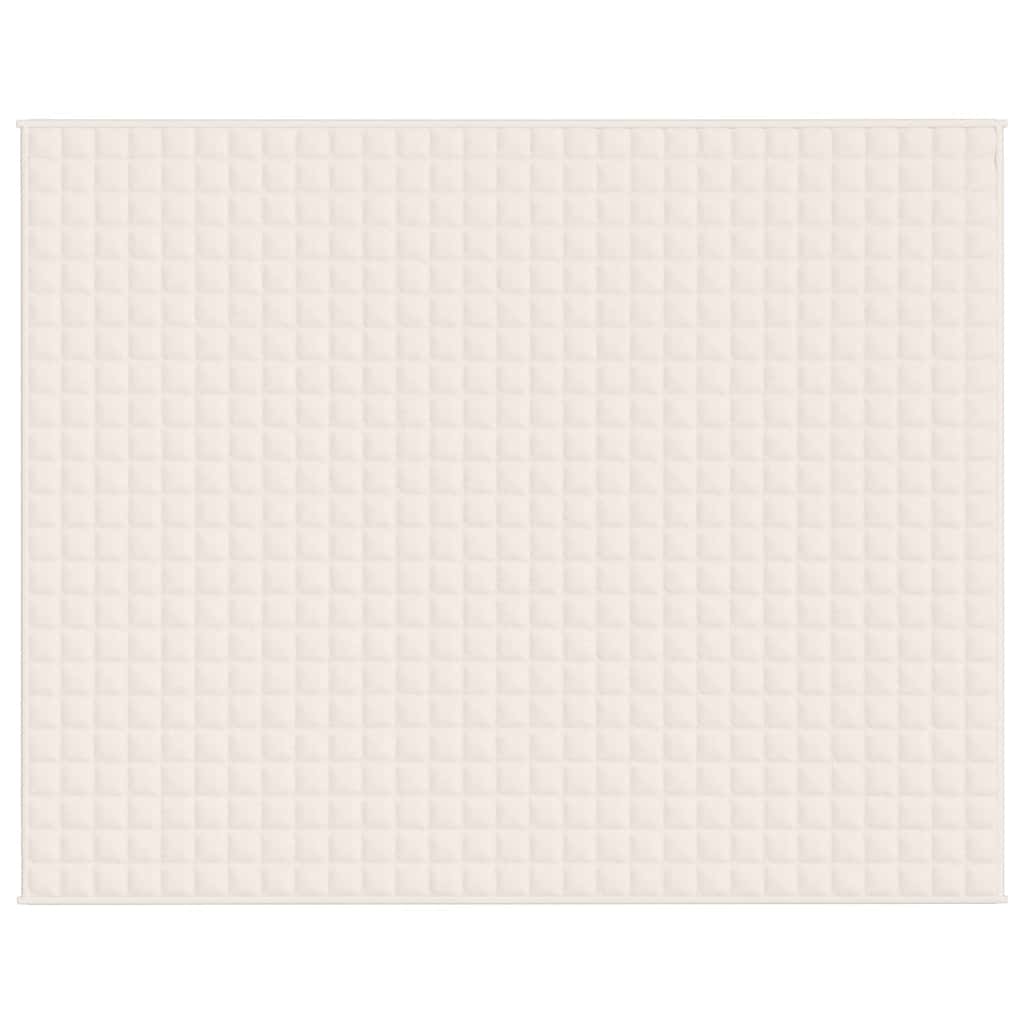 vidaXL Weighted Blanket Light Cream 235x290 cm 11 kg Fabric 3