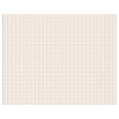 vidaXL Weighted Blanket Light Cream 235x290 cm 11 kg Fabric 3