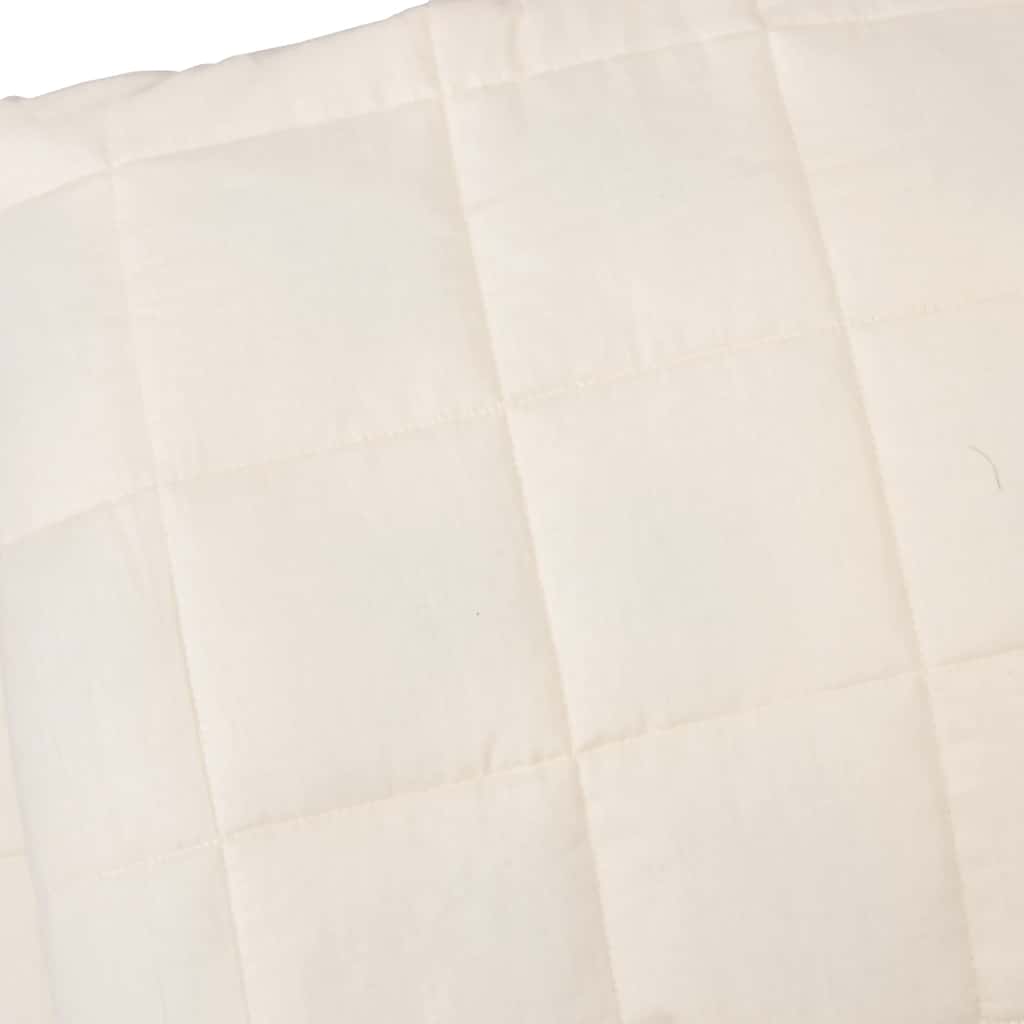 vidaXL Weighted Blanket Light Cream 235x290 cm 11 kg Fabric 4