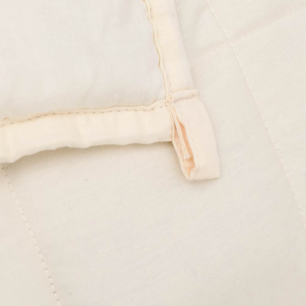 vidaXL Weighted Blanket Light Cream 235x290 cm 11 kg Fabric 5