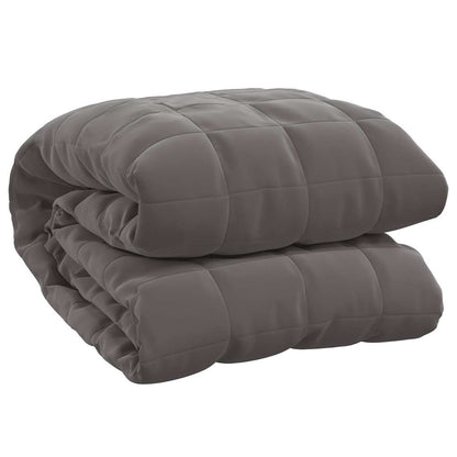 vidaXL Weighted Blanket Grey 150x200 cm 11 kg Fabric 2