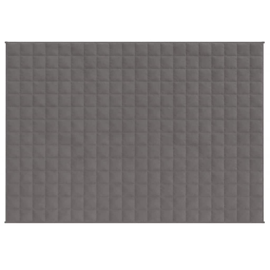 vidaXL Weighted Blanket Grey 150x200 cm 11 kg Fabric 3