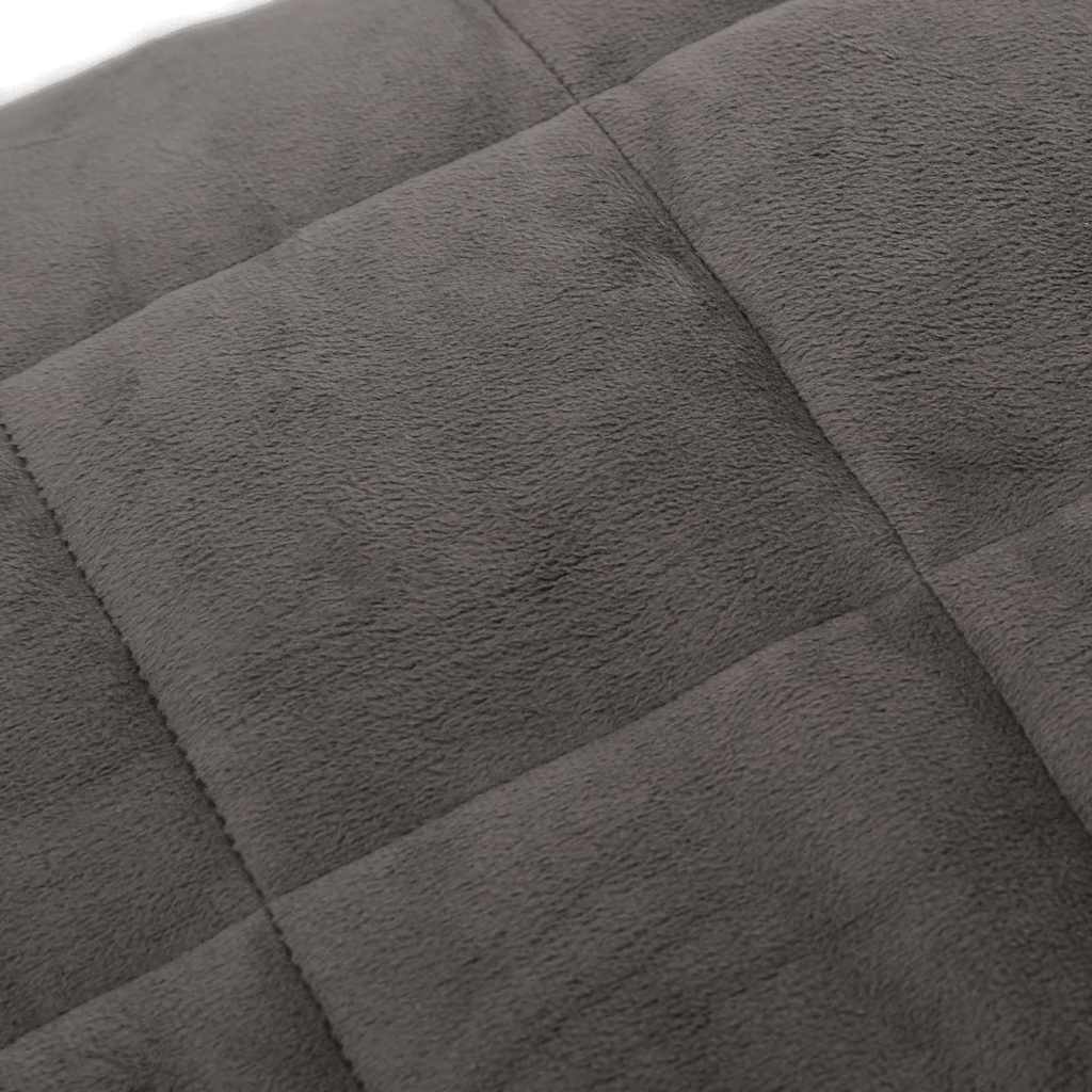 vidaXL Weighted Blanket Grey 150x200 cm 11 kg Fabric 4